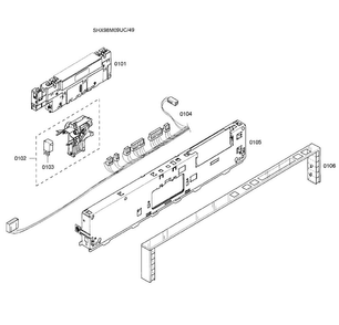 Control Panel Diagram and Parts List for SHX98M09UC 49 Bosch Dishwasher