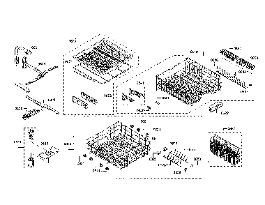 Spray arm/dishracks Diagram and Parts List for SHS863WD2N 01 Bosch Dishwasher