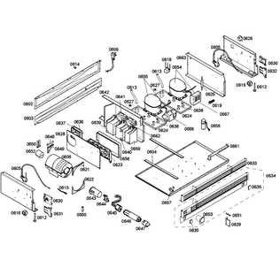 Compressors Diagram and Parts List for T36IT71NNP 04 Thermador Refrigerator