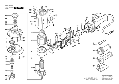 Part Location Diagram of 3600205002 Bosch Felt Washer