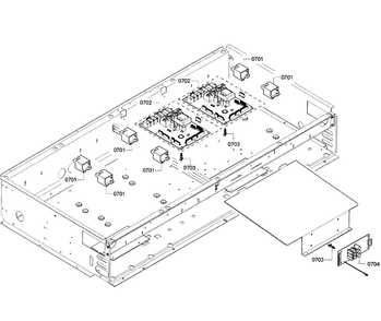 Pcb's Assy Diagram and Parts List for PRD486GDHC 05 Thermador Range