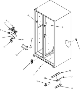 Evap Fan Assy And Lights Diagram and Parts List for RS4953000W0  Gaggenau Refrigerator