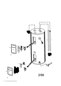 Part Location Diagram of 31907 Maytag Water heater heating element