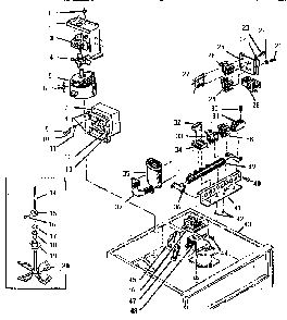 Power & Related Parts Diagram and Parts List for CMT231  Thermador Microwave