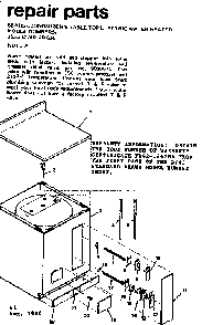 5 Tabel Top Water Heater Diagram and Parts List for 153312740  Kenmore Water Heater