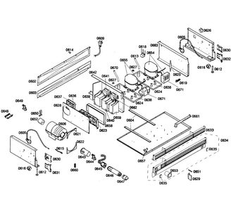 Compressors Diagram and Parts List for T36IT71FNS 01 Thermador Refrigerator
