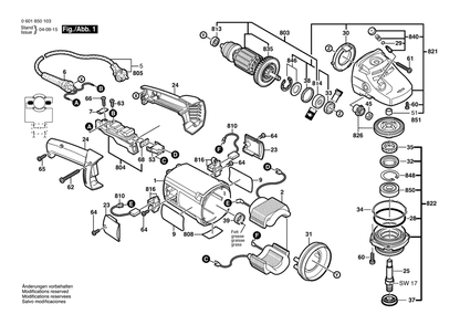 Part Location Diagram of 1604011252 Bosch Tool ARMATURE