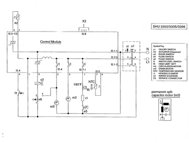 Wiring Diagram Diagram and Parts List for SHU3302UC 06 Bosch Dishwasher