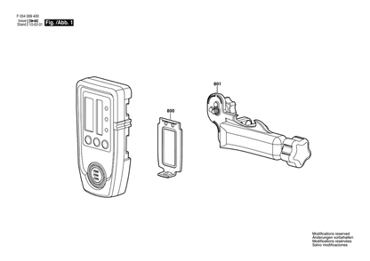 Diagram Diagram and Parts List for LD-50 F 034 K69 411 Bosch Laser Level