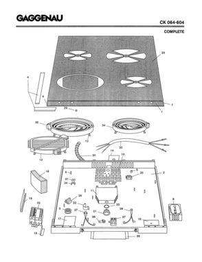 01 - COMPLETE Diagram and Parts List for CK064-604  Bosch Range