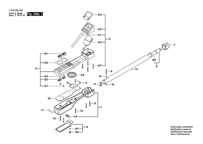 Part Location Diagram of 2610A04513 Bosch Tool LCD PCB ASSEMBLY