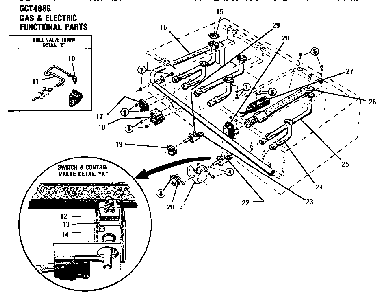 Section 8 Diagram and Parts List for GCT486G  Thermador Cooktop