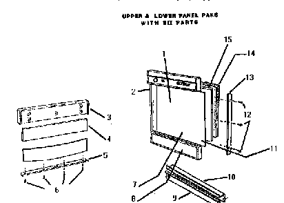 Panels Diagram and Parts List for WKD2700  Thermador Dishwasher
