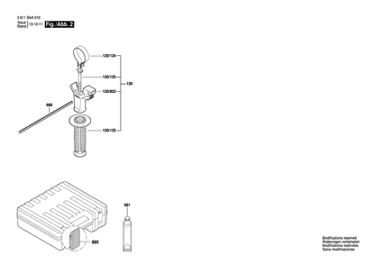 Page B Diagram and Parts List for RH328VCQ 3611B4A010 Bosch Hammer