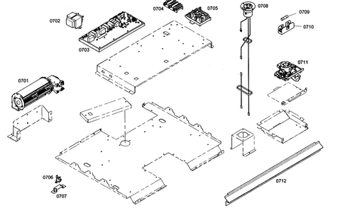 Oven Pcb Diagram and Parts List for MEM271EB01  Thermador Microwave