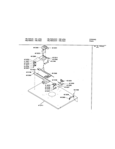 Upper Internal Panel Diagram and Parts List for HBL756AUC 00 Bosch Wall Oven