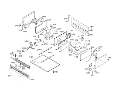 Condenser/compressor Diagram and Parts List for T30IF70FSS-01  Thermador Freezer