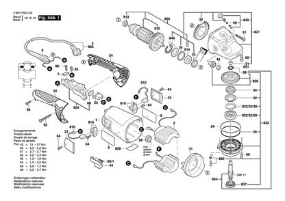 Part Location Diagram of 1604010BE4 Bosch Armature