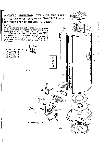 Replacement Parts Diagram and Parts List for 153337511  Kenmore Water Heater