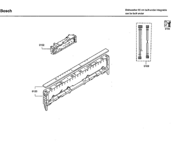 Part Location Diagram of 00748534 Bosch PANEL FRAME