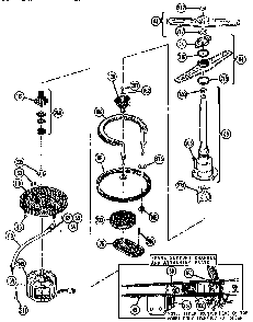 Section 1 Diagram and Parts List for TD121  Thermador Dishwasher