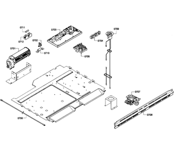 Oven Pcb's Diagram and Parts List for HBL5760UC 04 Bosch Microwave
