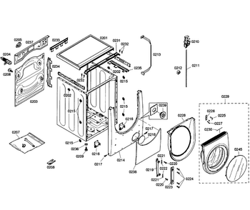 Part Location Diagram of 00247118 Bosch Door