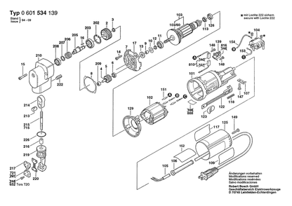 Section 1 Diagram and Parts List for 0601534139  Bosch Nibbler & Shears