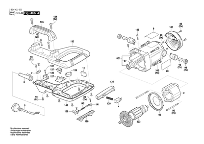 Part Location Diagram of 1619PB6243 Bosch Tool LINKAGE
