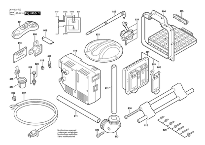 Diagram Diagram and Parts List for 2610947781  Bosch Radio