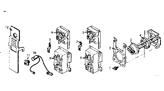 Control And Element Group Diagram and Parts List for 153313310  Kenmore Water Heater