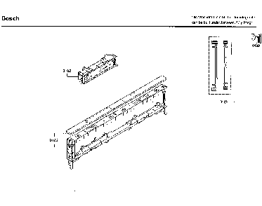 Control panel Diagram and Parts List for SHV9PT53UC 80 Bosch Dishwasher