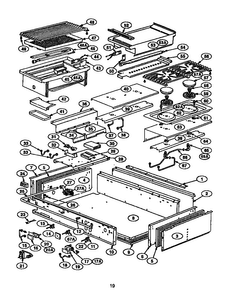 Unit Diagram and Parts List for GPS486GDS  Thermador Cooktop