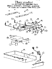 Gas & Electric Component Parts Diagram and Parts List for SGCS304RS  Thermador Cooktop