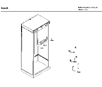Support asy Diagram and Parts List for B30IR800SP 01 Bosch Refrigerator