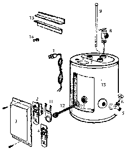 Part Location Diagram of 9000059 Maytag Water heater temperature and pressure relief valve