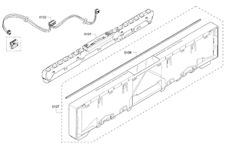 Part Location Diagram of 00770958 Bosch PANEL-FACIA