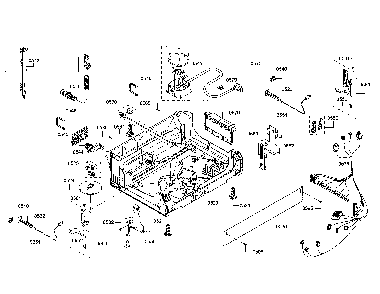 Base/power cord Diagram and Parts List for SHE863WF5N 01 Bosch Dishwasher