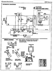 Schematic Diagram and Parts List for SMW272S  Thermador Range