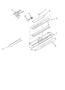 Control Panel Parts Diagram and Parts List for KBUDT4270A 02 Thermador Refrigerator