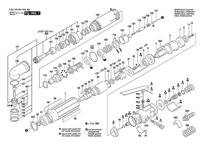 Section 1 Diagram and Parts List for 0607453604  Bosch Screwdriver