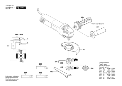 Part Location Diagram of 1600703039 Bosch Grommet