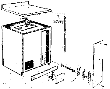 Part Location Diagram of 0540042 Maytag Water heater washer