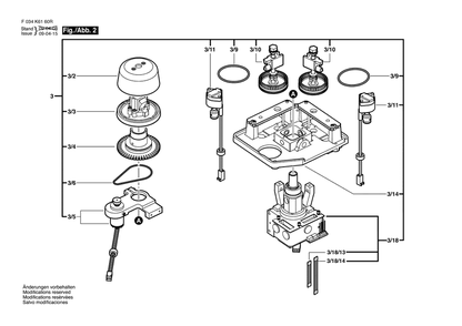Part Location Diagram of 2610A07662 Bosch Tool CAP$ MOLDED$ W/ ORIENTATION