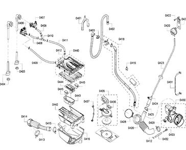 Pump Diagram and Parts List for WFVC6450UC 20 Bosch Washer