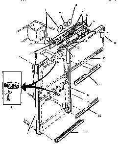 Trim, Deflectors & Control Panel Diagram and Parts List for CMT227WC  Thermador Microwave
