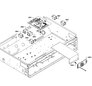 Pcb's Assy Diagram and Parts List for PRD366GHU 04 Thermador Range