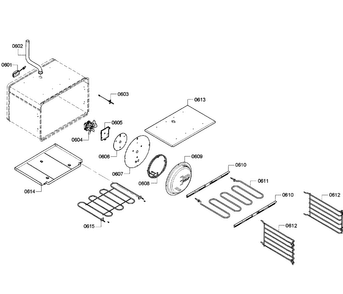 Oven Parts Diagram and Parts List for PRD304GHC 08 Thermador Range