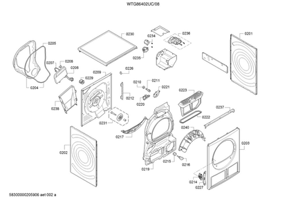 Part Location Diagram of 00778597 Bosch WORKTOP
