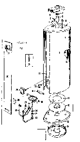 Replacement Parts Diagram and Parts List for 15333561  Kenmore Water Heater